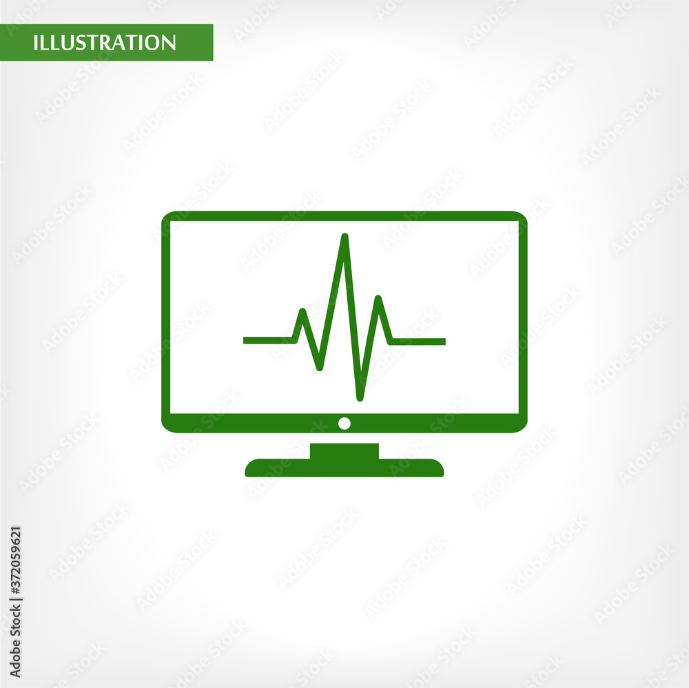 monitoring vector icon , lorem ipsum Flat design monitoring vector icon , lorem ipsum Flat design