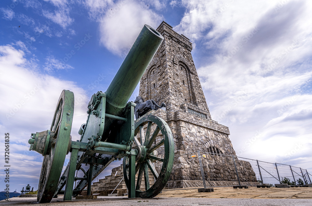 cannon on the Shipka monument