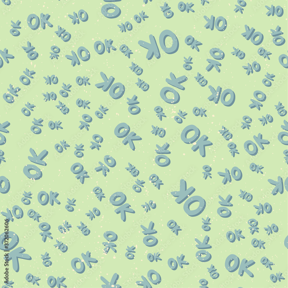 Ok. Vector seamless pattern with calligraphy hand drawn text. Good for wrapping paper, wedding card, birthday invitation, pattern fill, wallpaper Ok. Vector seamless pattern with calligraphy hand drawn text. Good for wrapping paper, wedding card, birthday invitation, pattern fill, wallpaper