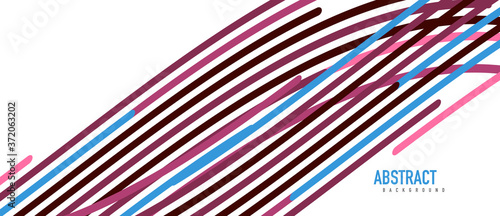 Аbstract moving colorful lines vector backgrounds for cover, placard, poster, banner or flyer
