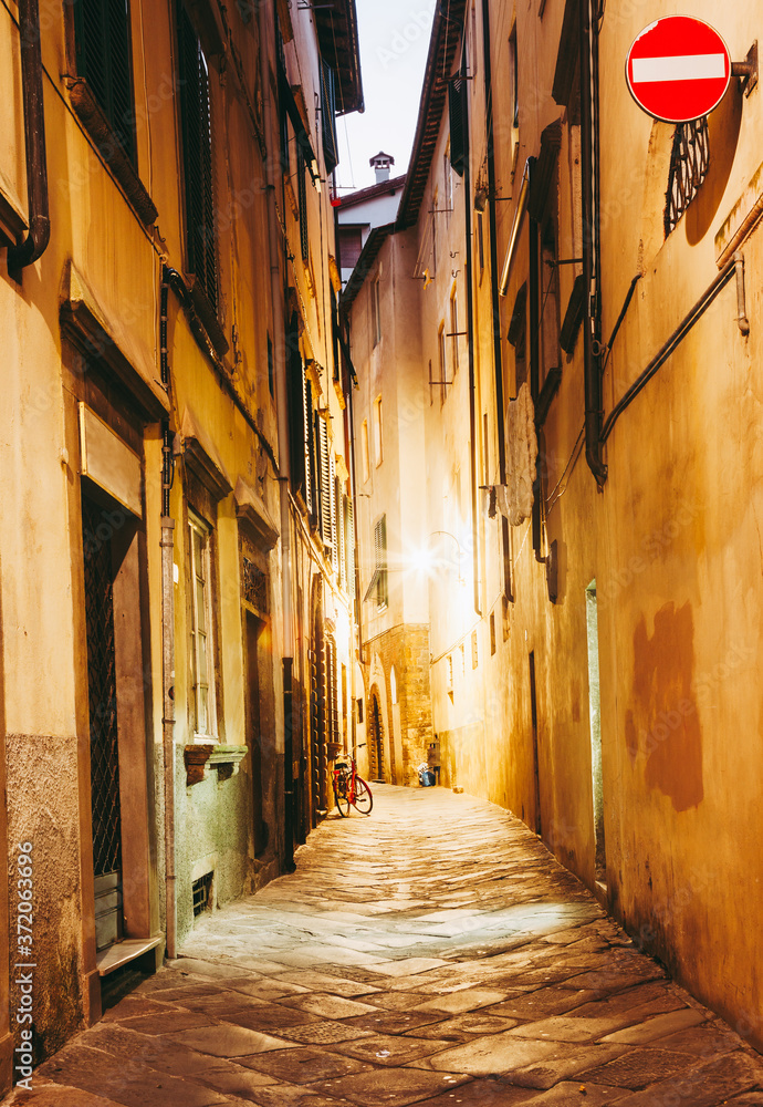 A street in Lucca, Italy