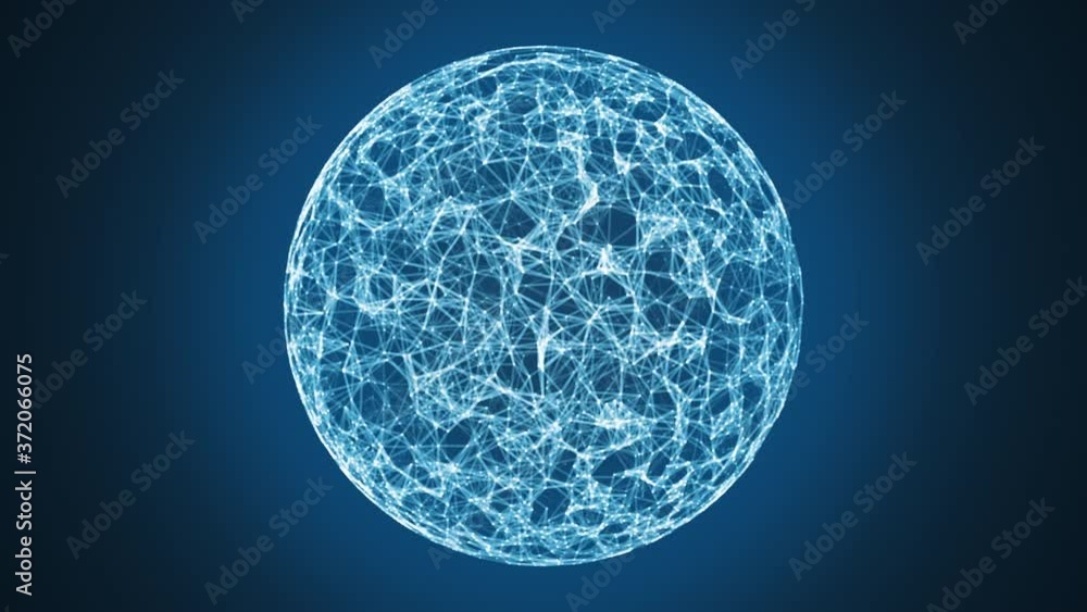 digital global communication animation video