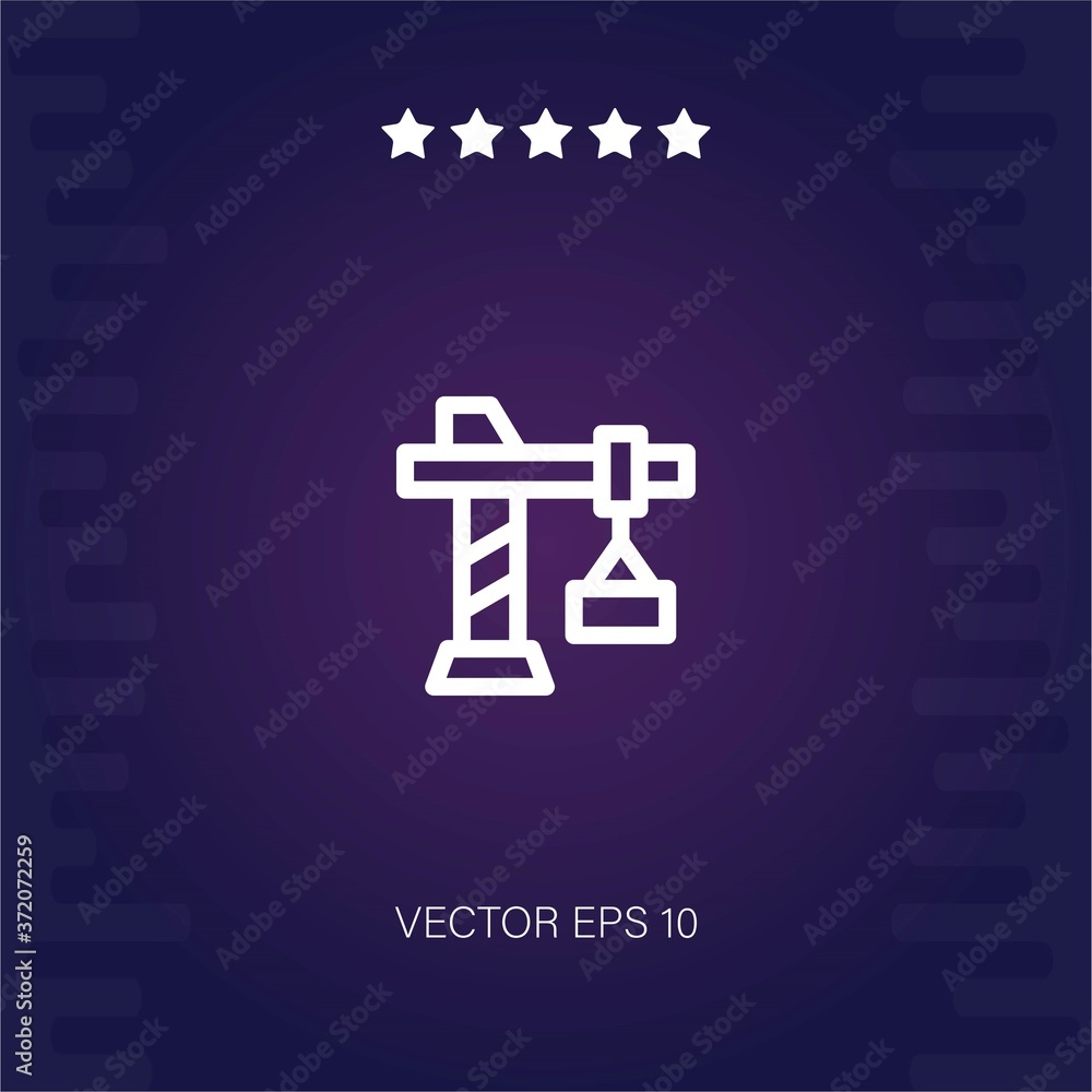 derrick vector icon modern illustration derrick vector icon modern illustration