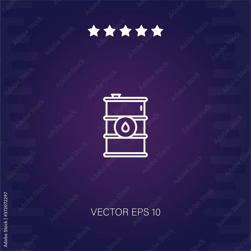 barrel vector icon modern illustration barrel vector icon modern illustration
