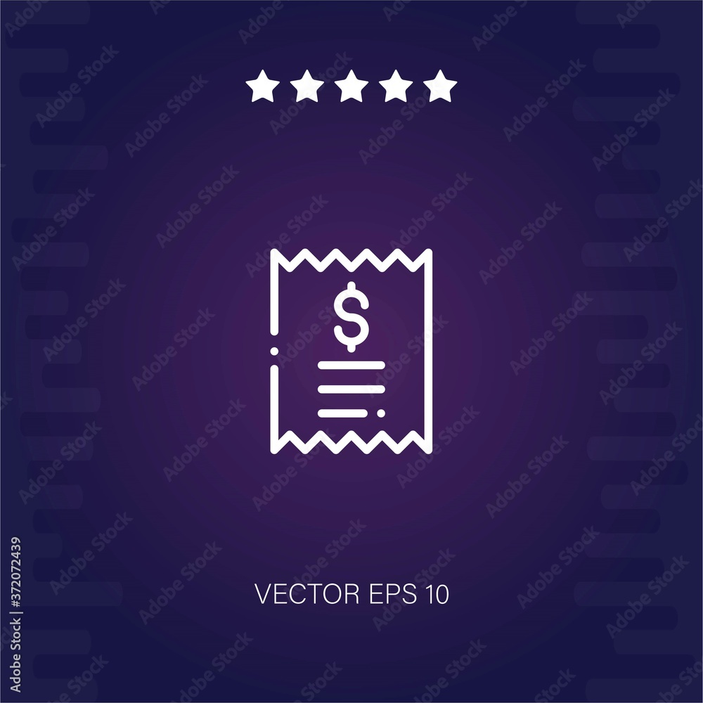 bill vector icon modern illustration bill vector icon modern illustration