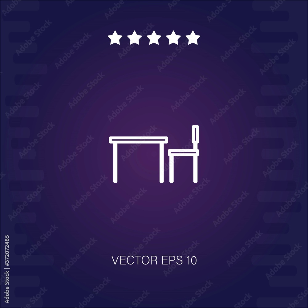table vector icon modern illustration table vector icon modern illustration