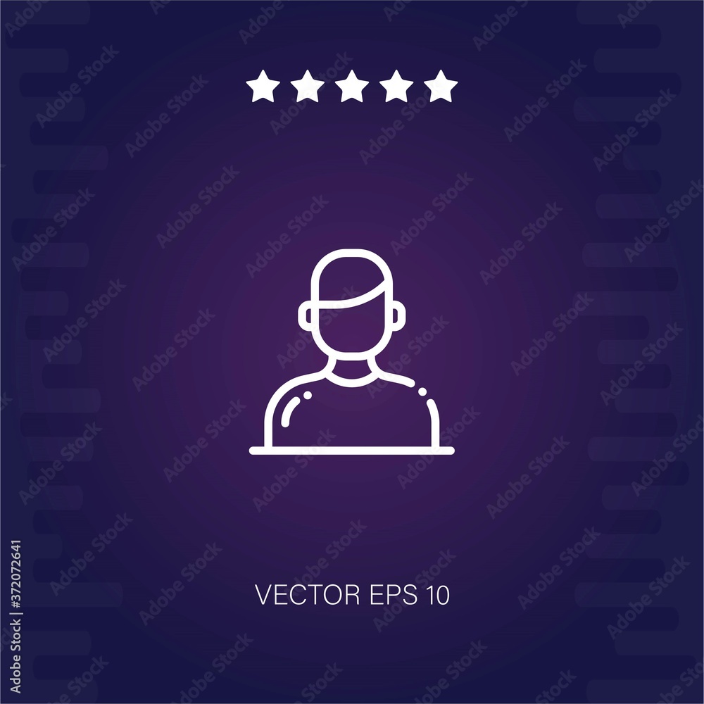 user vector icon modern illustration