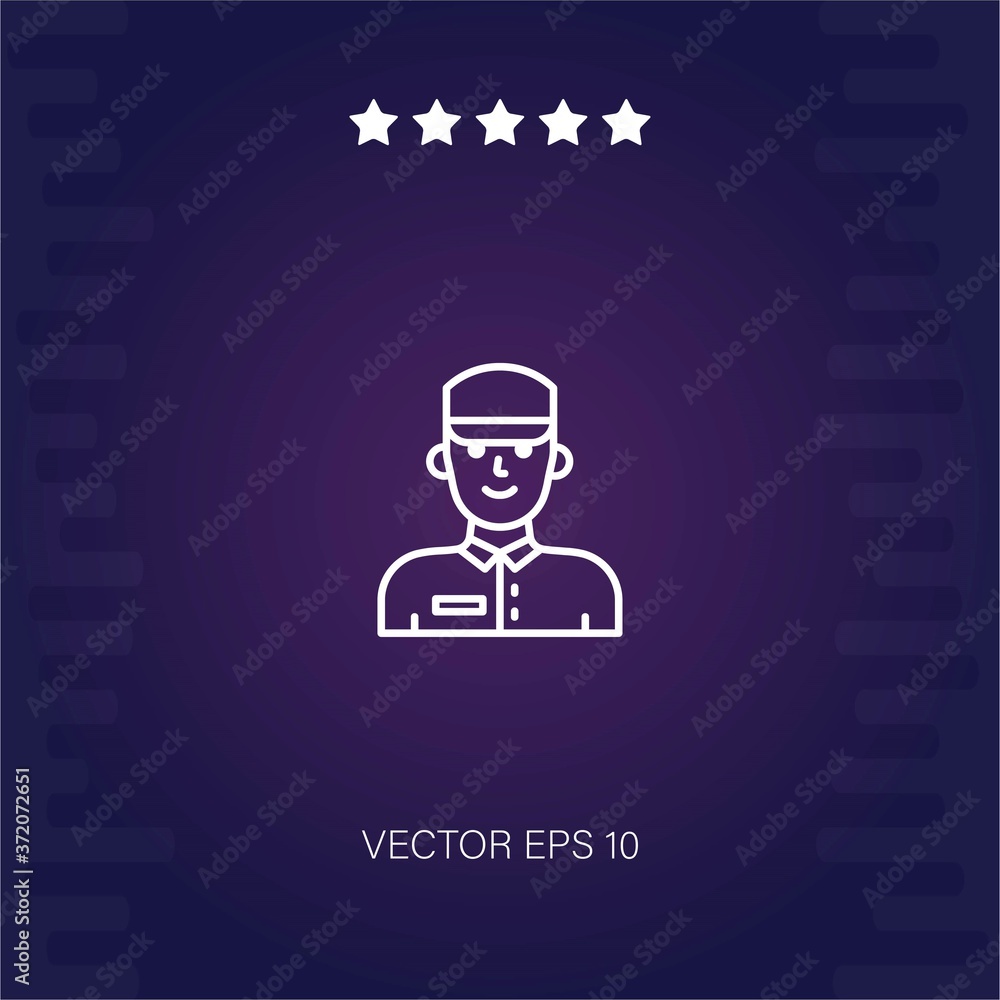 bellboy vector icon modern illustration bellboy vector icon modern illustration