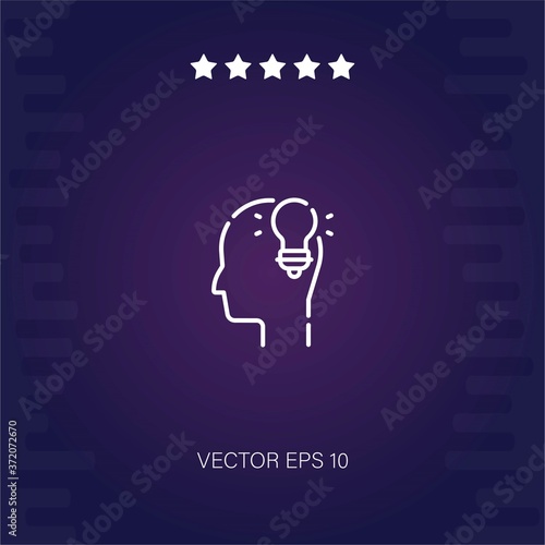 creativity vector icon modern illustration