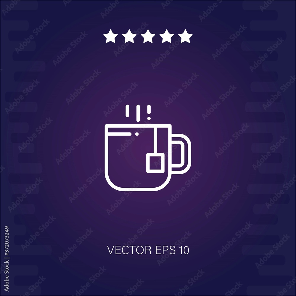 tea vector icon modern illustration tea vector icon modern illustration