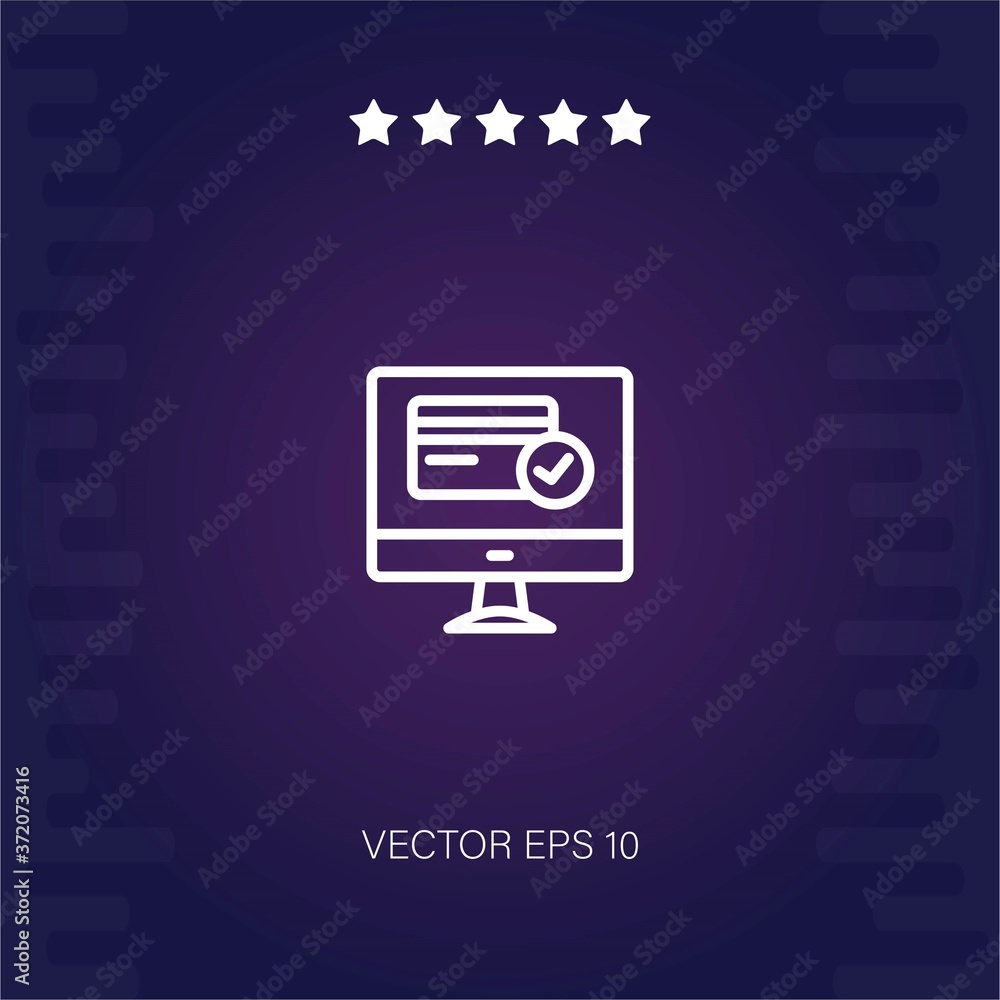 credit card payment vector icon modern illustration credit card payment vector icon modern illustration
