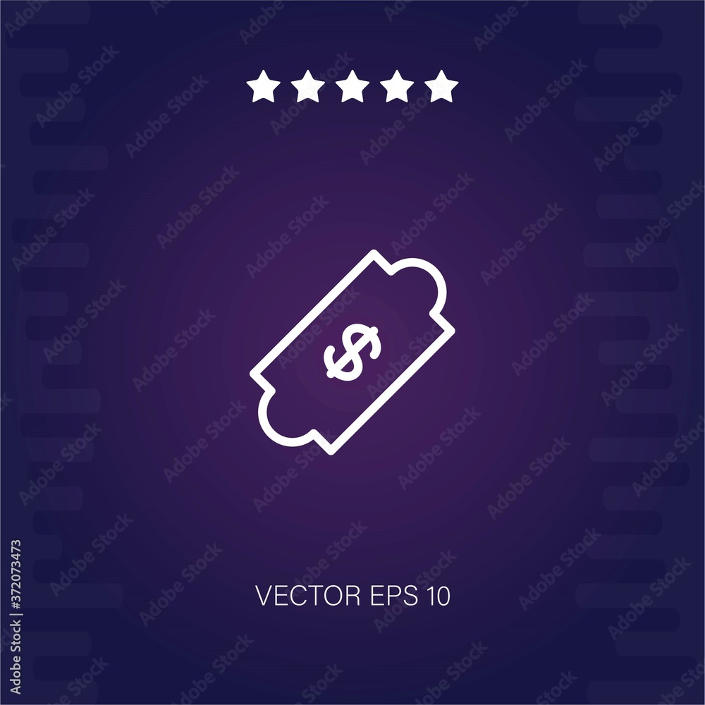 ticket vector icon modern illustration ticket vector icon modern illustration