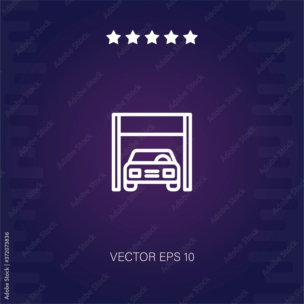 garage vector icon modern illustration garage vector icon modern illustration
