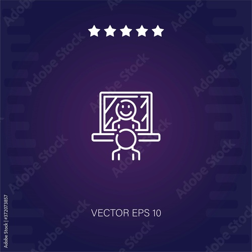 mirror vector icon modern illustration
