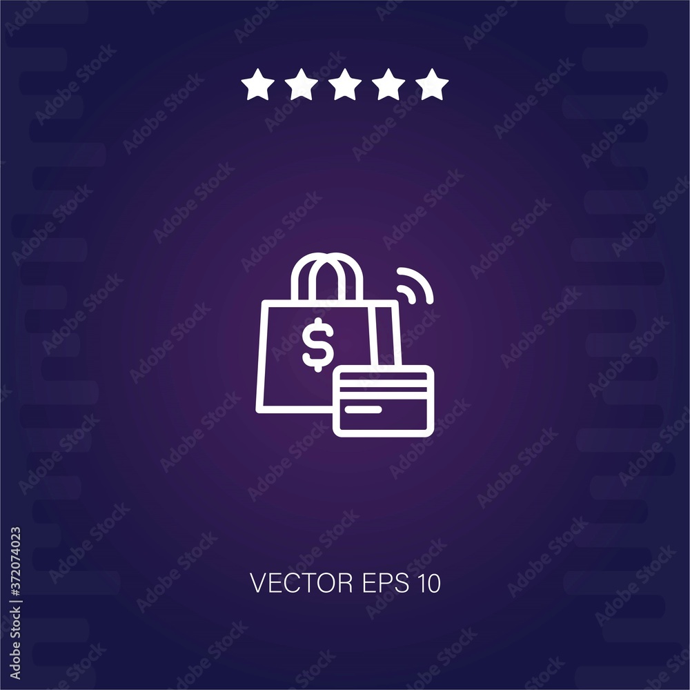 online shopping vector icon modern illustration online shopping vector icon modern illustration