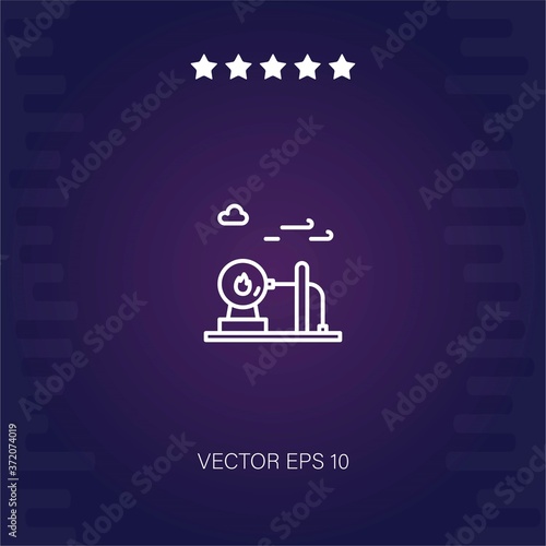 natural gas vector icon modern illustration