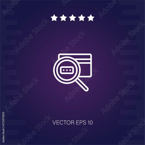 cvv vector icon modern illustration photo