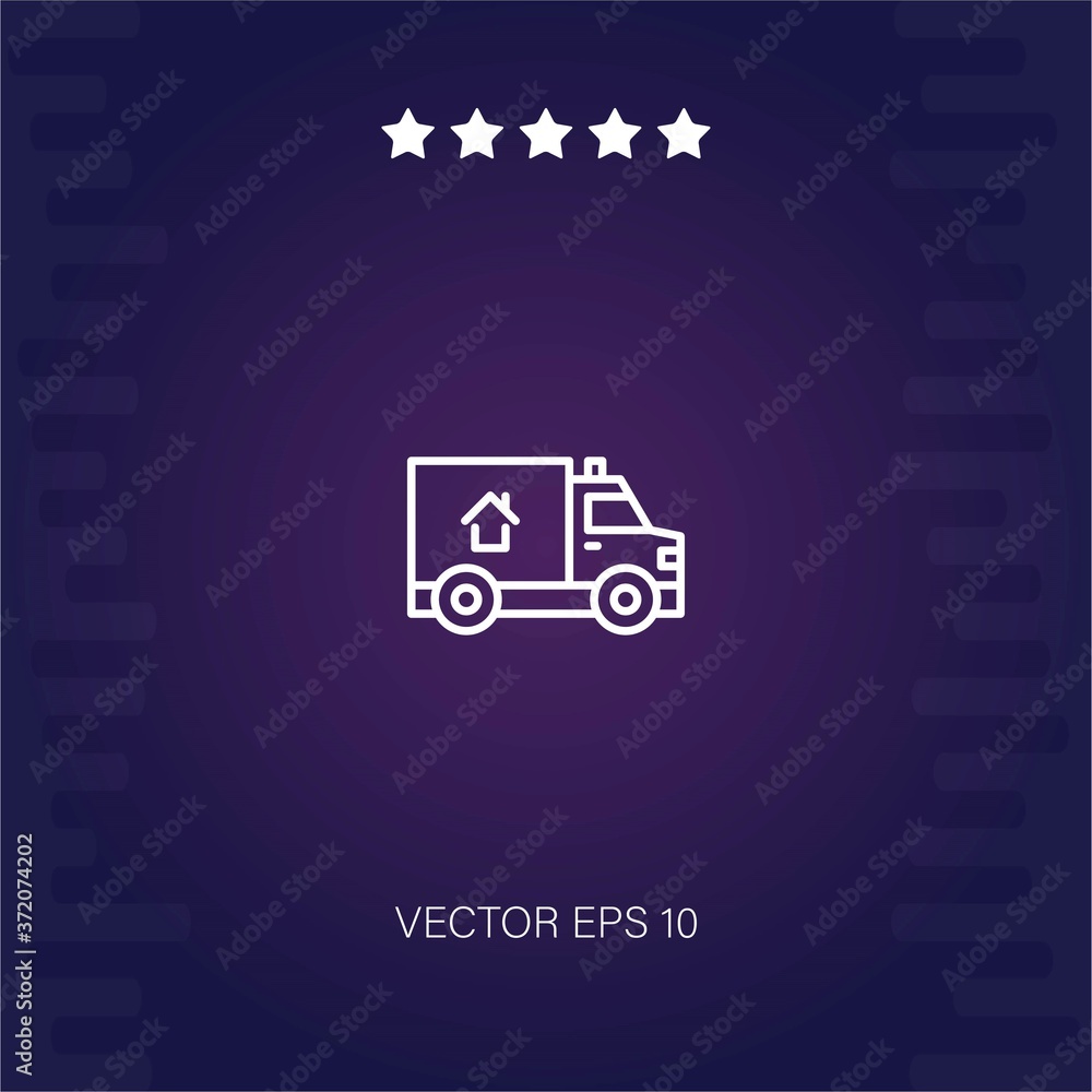 Home delivery vector icon modern illustration Home delivery vector icon modern illustration