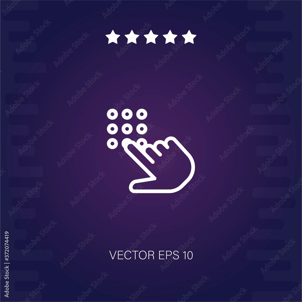 keypad vector icon modern illustration keypad vector icon modern illustration