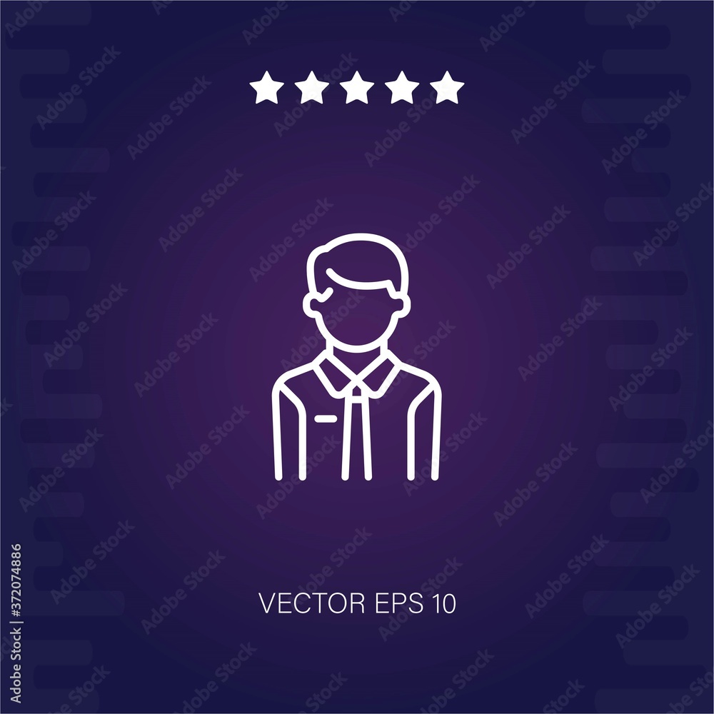 employee vector icon modern illustration employee vector icon modern illustration