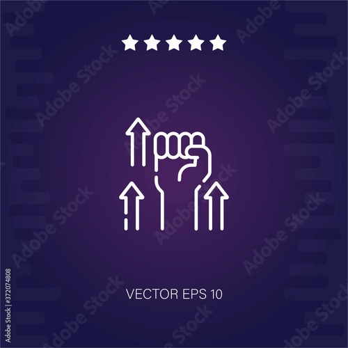 willpower vector icon modern illustration