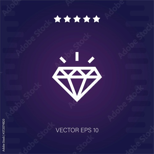 diamond vector icon modern illustration