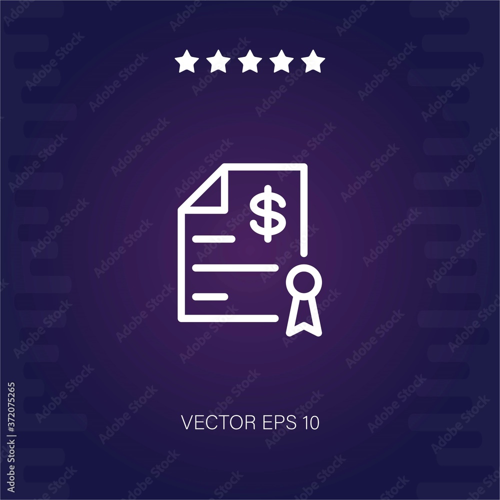 contract vector icon modern illustration contract vector icon modern illustration