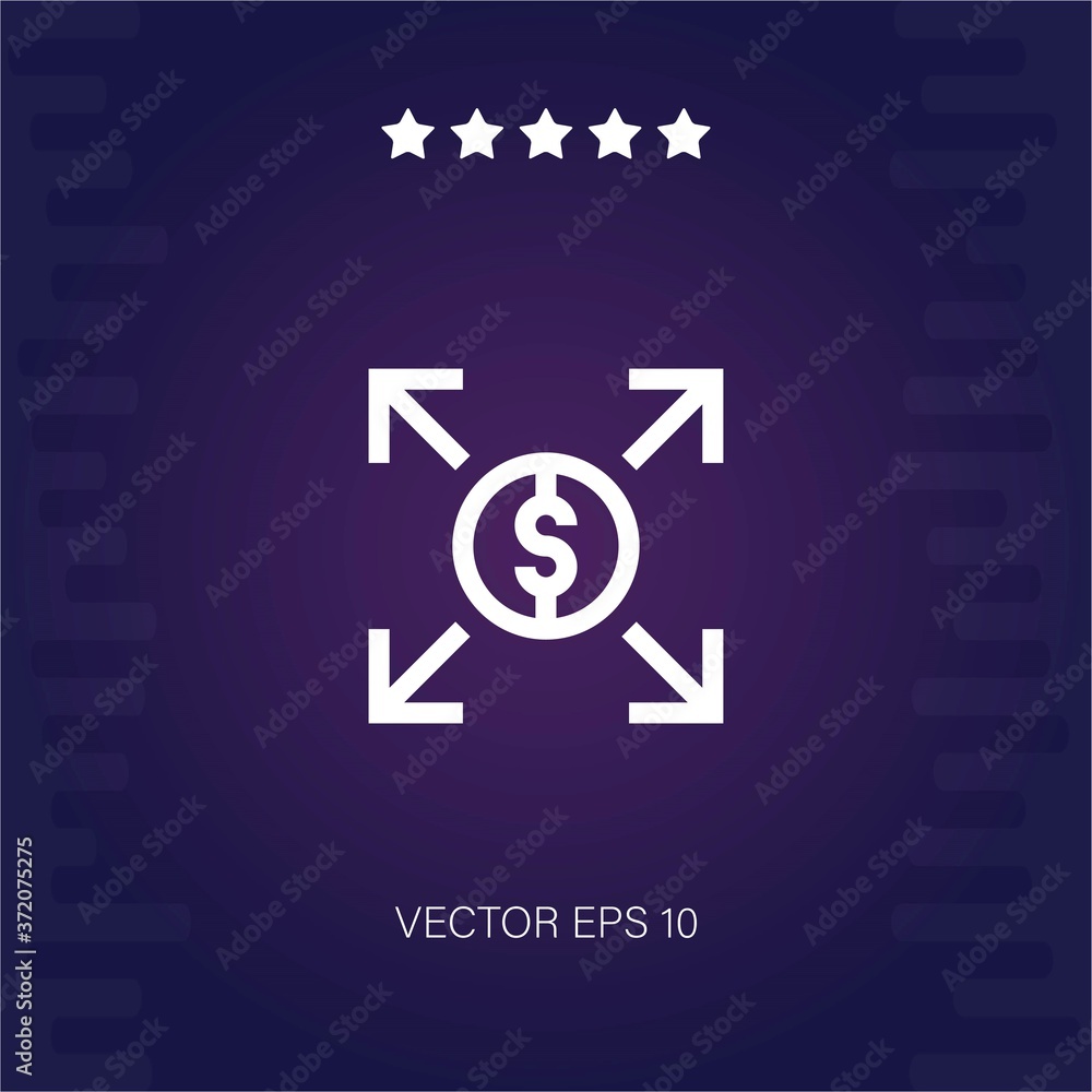expand vector icon modern illustration expand vector icon modern illustration
