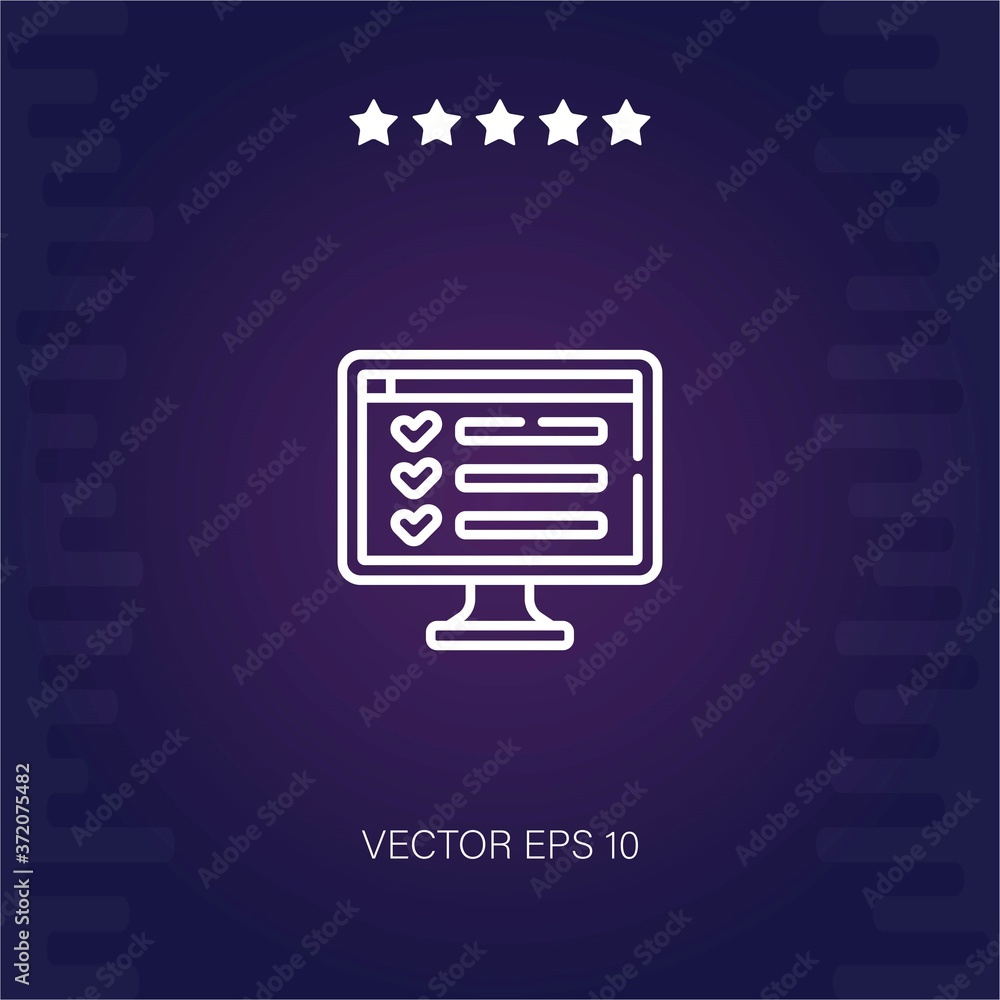exam vector icon modern illustration exam vector icon modern illustration