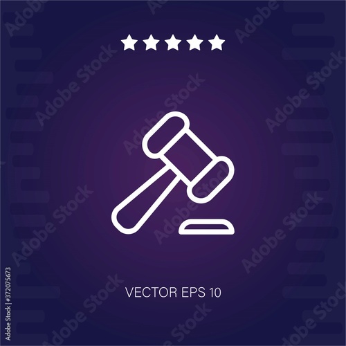 auction vector icon modern illustration