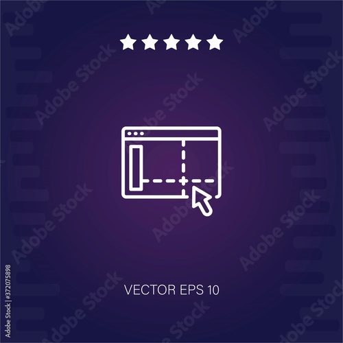 artboard vector icon modern illustration