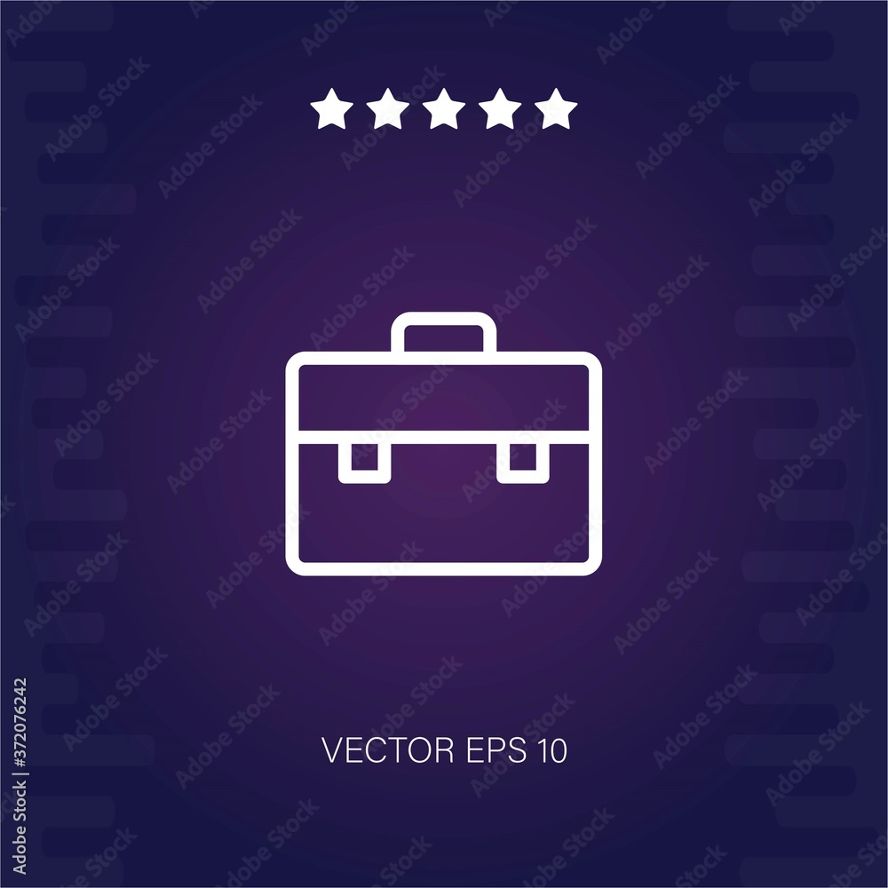 briefcase vector icon modern illustration briefcase vector icon modern illustration