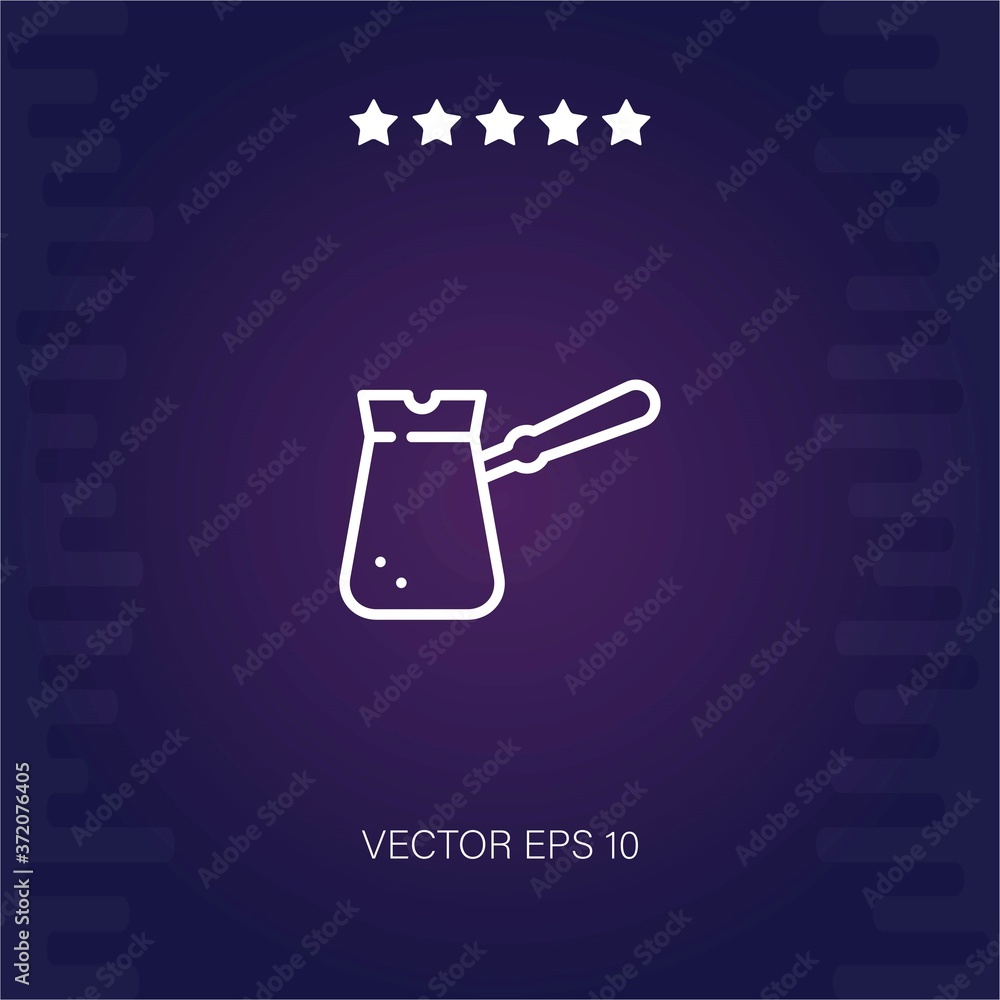 cezve vector icon modern illustration cezve vector icon modern illustration