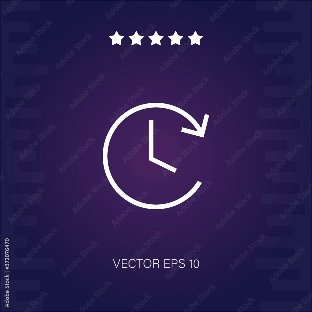 clock vector icon modern illustration clock vector icon modern illustration