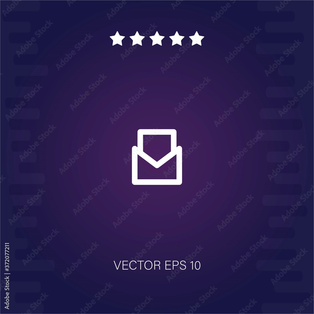 email vector icon modern illustration email vector icon modern illustration