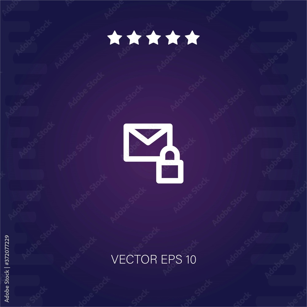 email vector icon modern illustration email vector icon modern illustration
