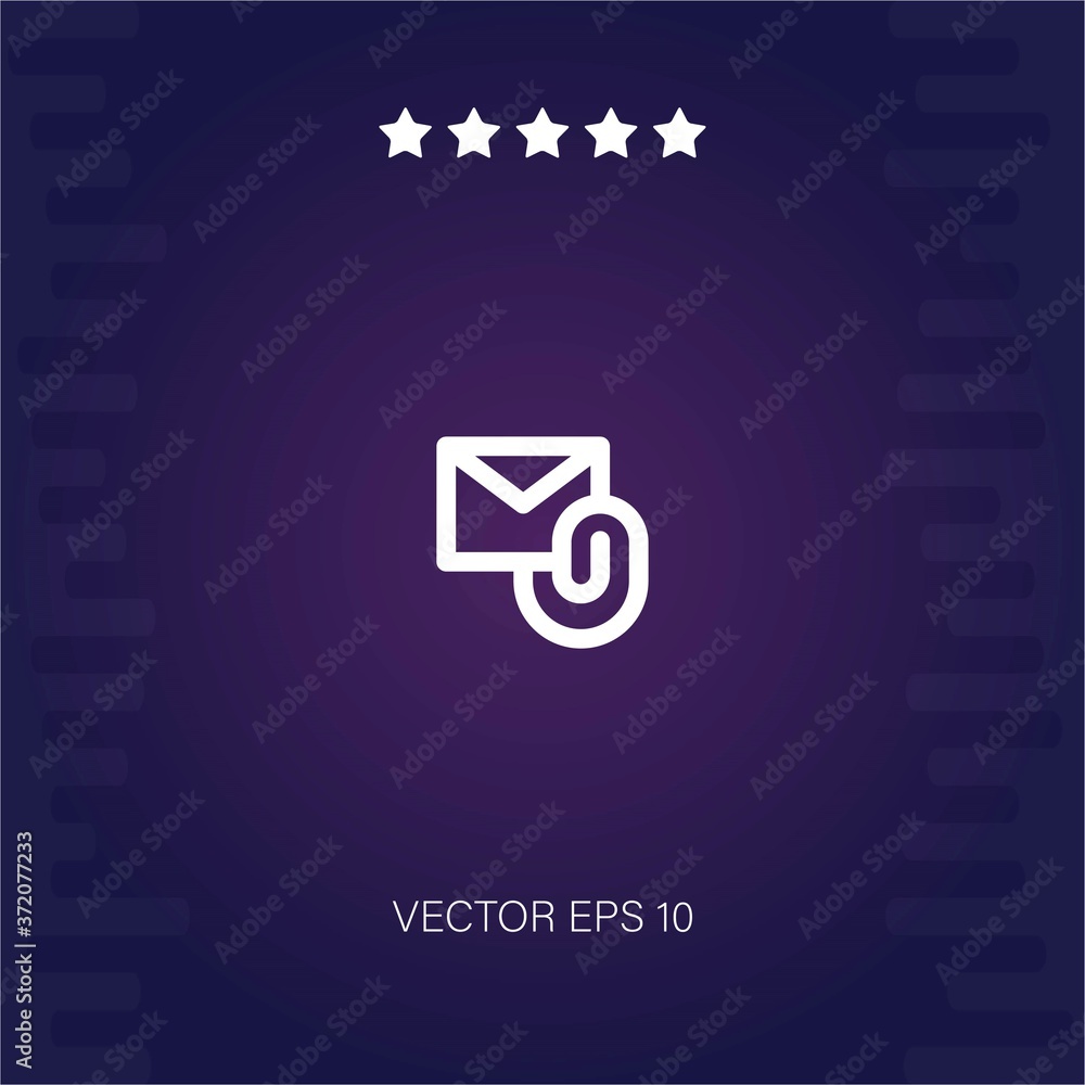 email vector icon modern illustration email vector icon modern illustration