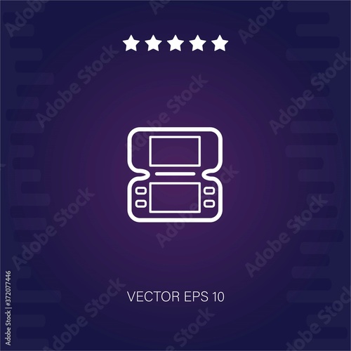 gameboy console vector icon modern illustration