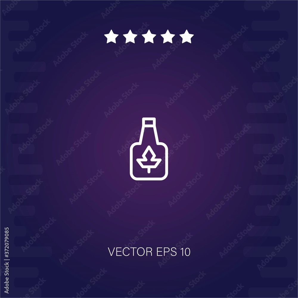 maple syrup vector icon modern illustration maple syrup vector icon modern illustration