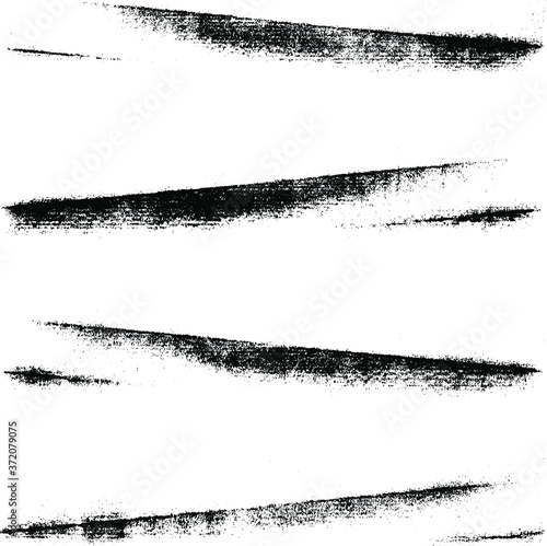 Vector brush sroke texture. Distressed uneven grunge background. Abstract distressed vector illustration. Overlay over any design to create interesting effect and depth. Black isolated on white. EPS10