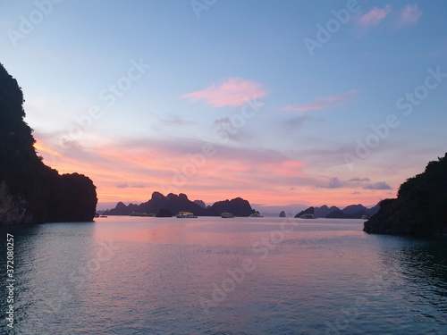 Summer evening Halong Bay Vietnam