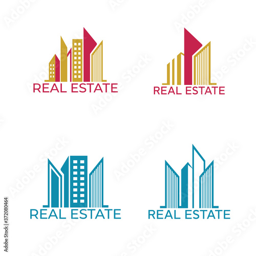 Real Estate Business Vector Logo Design Template.