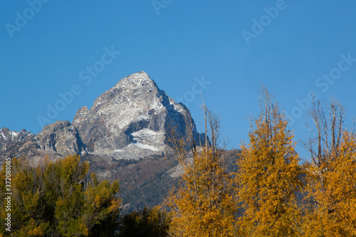 Teton Mountains with snow