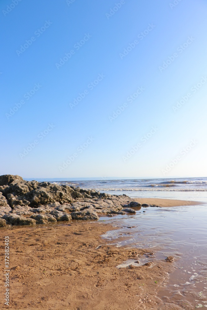 beach sea and rocks
