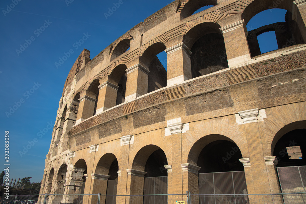External view of the Colosseum, Rome, Italy