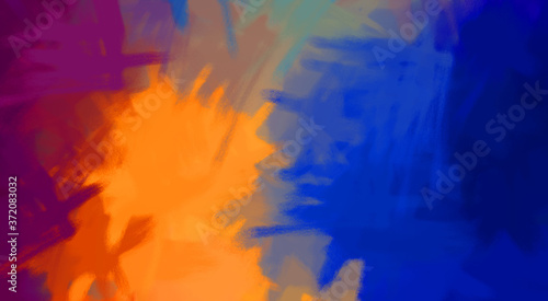 Brushed Painted Abstract Background. Brush stroked painting. Artistic vibrant and colorful wallpaper.