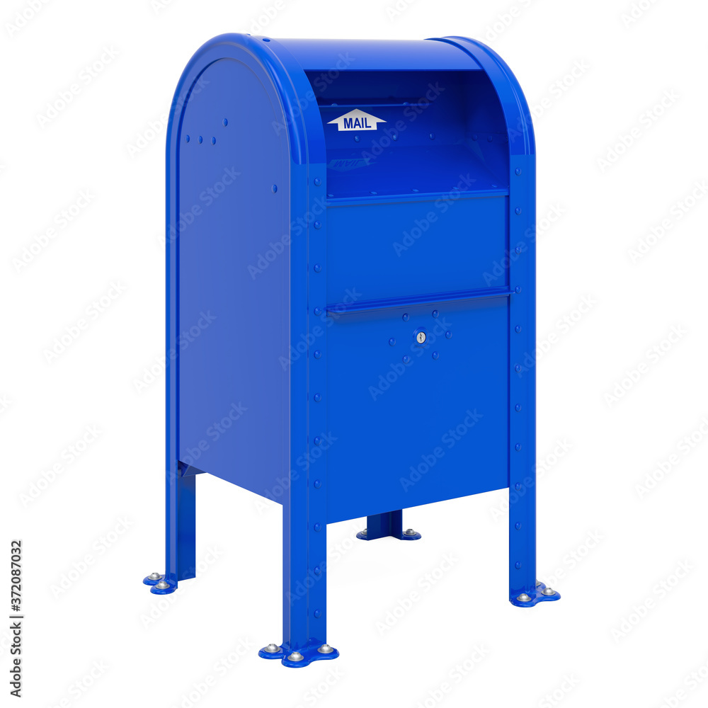 Collection Box, mailbox. 3D rendering Collection Box, mailbox. 3D rendering