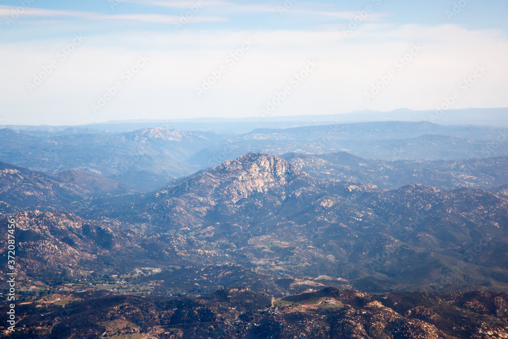 Mountain landscape from above