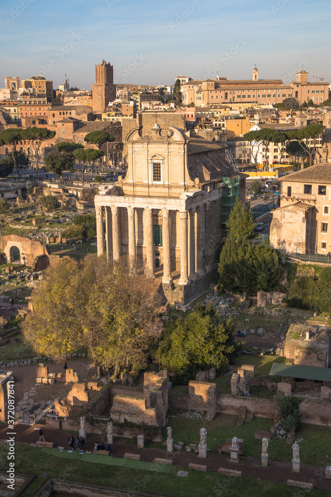 Views of the Roman Forum, Rome, Italy