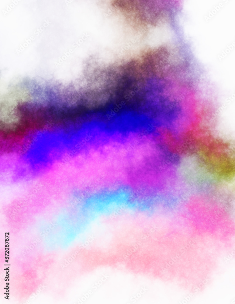 Obraz premium Watercolor painted background. Abstract Illustration wallpaper. Brush stroked painting. 2D Illustration.